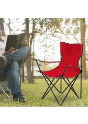 Rubik Folding Beach Chair Foldable Camping Chair with Carry Bag for Adult, Lightweight Folding High Back Camping Chair for Outdoor Camp Beach (Red)