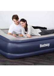 Bestway Queen Airbed With AC Pump Blue 203x152x56cm