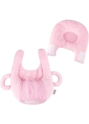 Comfortable Baby Feeding Pillow with Bottle Holder Pocket - Ergonomic Nursing Cushion for Breastfeeding and Bottle-Feeding, Hypoallergenic Infant Support Pillow&quot; Pink