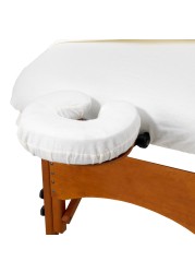 Master Massage Fitted Crescent Headrest Face Pillow Cradle Cover Pack of 4 for Face Cushion of Massage Table