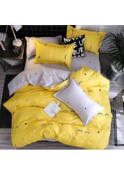 GOLDEN HOME 6-Piece King Size Duvet Cover Set, 1 Duvet Cover + 1 Fitted Sheet + 4 Pillow Cases, Microfibre, Muesli