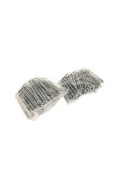 30PC Stainless Steel Curtain Pleat HooksDrapery Hook and Pin for Pleated Drapes 4 Prongs Pinch Pleat Hook ClipsTraverse Pleater 4 End Curtain Hangers for Window Door Bathroom Curtain