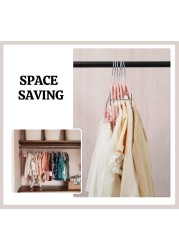 Velvet non-slip Suit Clothes Hangers,360&deg; rotating hook (50pc, Pink)