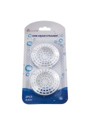 Home Pro Plastic Sink Drain Strainer White 4.5cm 2