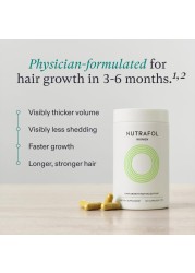 Nutrafol Womens Hair Growth Supplements Ages 1844 Clinically Proven for Visibly Thicker and Stronger Hair Dermatologist Recommended 1 Month Supply