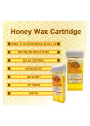 6-in-1 Roll On Hot Depilatory Waxing Kit for Sensitive Skin, Wax Cartridge Warmer for Arms, Legs &amp; Body Hair Removal, At-Home Waxing Kit for Women &amp; Men