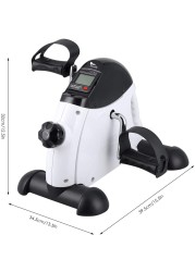 ULTIMAX Mini Exercise Bike Pedal Exerciser For Seniors Under Desk Bike Pedal Exerciser Portable Foot Cycle Arm &amp; Leg Peddler Machine with LCD Screen Displays