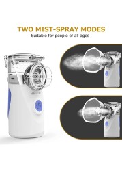 Ultrasonic Inhaler Mesh Nebulizer,household Nebulizer for children adult,Mini Handheld Portable steam nebulizer with mask