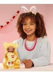 Na! Na! Na! Surprise MGA Entertainment Maria Buttercup-Yellow Teddy Bear-Inspired 7.5&quot; Fashion Doll with Blonde Hair, Heart-Shaped Dress and Brush
