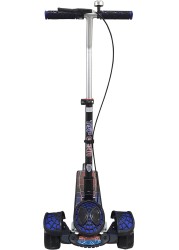 Top Gear Rideon Kids Scooter TG 2020, 3 Wheel Kids Scooter Smart Kick Scooter with Foldable & Height Adjustable Handle, LED PU Wheels & Rear Brake, Skate Scooter for Kids - Blue