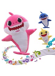 Baby Shark Singing Plush Toy with LED light (YELLOW)