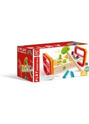 Hape Monster Match &#39;N&#39; Smash Hammer Bench 10pcs, Colour Matching Hammer Bench, Color &amp; Number Recognition, Educational Wooden Toy, Multicolour, Toys For 1 year &amp; Up