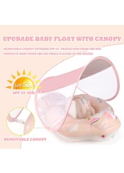 Swimbobo-Baby Swimming Float W/Sun Protection Canopy-Unicorn