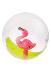Flamingo 60cm Beach Ball Jumbo Pool Toys Beach Toy for Kids - Giant Inflatable Clear Beach Ball Swimming Pool Water Outdoor Summer Party Favors for Kids Adults Toddlers