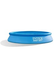 Intex 28116 Easy Set Pool Inflatable Resistant Circular Above Ground Portable Outdoor Family Swimming Pool