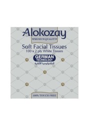 Alokozay 2 Ply Soft Facial Tissue 100 Sheets