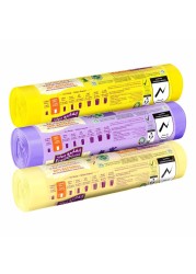 Enviro Care Lemon Lavender And Vanilla Scented Drawstring 30 Garbage Bags Multicolour 3 Rolls