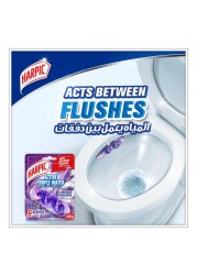Harpic Active Purple Power Toilet Rim Block Lavender Meadows 35g