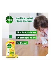 Dettol Antibacterial 3x Power Floor Cleaner Lemon 900ml Pack of 2