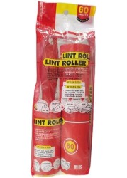 Lint Roller Clothes Brush, Pet Hair Remover, Value Pack/3 Rollers, RED,