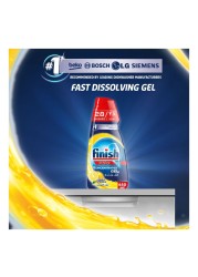 Finish All In One Max Shine And Protect Lemon Scented Dishwashing Gel 650ml