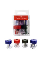 Faber-Castell Grip 1 Hole Sharpener Multicolour 4 PCS