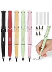 OFFCUP Inkless Pencil5PCS Forever Pencil with Extra 5 Eraser Reusable Inkless Everlasting Pencil with 5 Replaceable Nibs Pencil for Writing DrawingHomeOffice