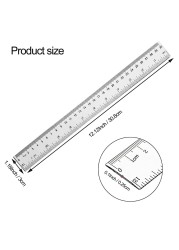 Lavish Premium Quality Clear Plastic 12 Inch Or 30 cm Ruler For Student School Office [10-Units]