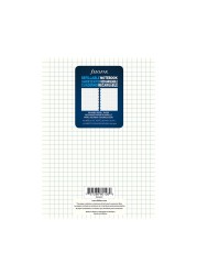 Filofax Notebooks A5 Quad Journal Refill Movable 8 14 x 5 1316 inches 32 Cream Sheets Fits Filofax Refillable A5 B152905U