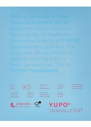Yupo Paper L21YUP153WH1114 Translucent Sheets 15 Sheets 11 x 14