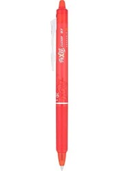 Pilot FriXion Clicker Retractable Erasable Gel Pens Fine Point Red 6 Pack 13610