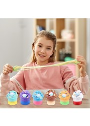 Essen 6 Butter Slime Kit, Non-Sticky And Stress Relief With Scented Super Soft Sludge Slime Toys For Kids Boys Girls Education, Art Craft Party, Birthday Gifts