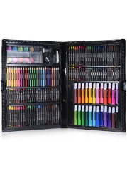 Generic 168Pcs Drawing Pen Art Set Kit Painting Sketching Color Pencils Crayon Oil Pastel Water Color Glue With Case For Children Kids