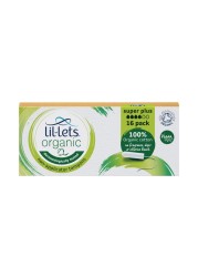 Lil-Lets Organic Non-Applicator Super Plus White 16 Tampons