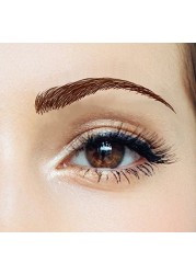 Beauti-Full Brows Easy Application Waterproof 9 Pairs Temporary Tattoo Eyebrows: Sway (Brown)