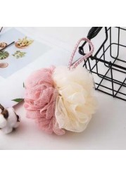 Soft Bath Sponge With Shower Mesh Foaming Loofah Exfoliating Scrubber For Shower