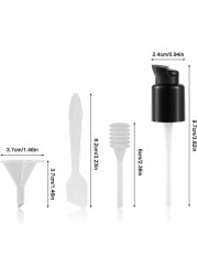 4 Pcs Replacement Foundation Pump Compatible with Maybelline Fit Me Liquid Foundation, Plastic Cosmetic Liquid Foundation Make-Up Pump Replacement Tool(with Spoon, Dropper, Funnel)
