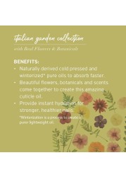 Cuccio Naturale Italian Garden Collection Revitalizing Cuticle Oil &ndash; Tuscan Garden with Hawthorn &amp; Wild Daisy &ndash; Hydrating and Nourishing Cuticle Oil for Stronger, Healthier Nails &ndash; 2.1 oz