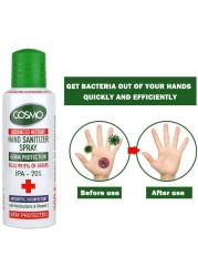 Cosmo Advanced Instant Hand Sanitizer Spray - 200ml, Pack Of 10