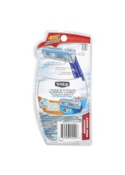 Schick Quattro Titanium Smooth Disposable Blue 3 Razors