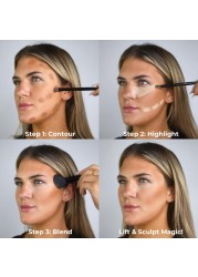 W7 Lift Sculpt Cream Contour Kit Concealing Highlighting Contouring Makeup Palette StepbyStep Instructions Included