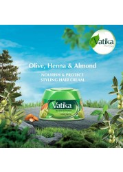 Dabur Vatika Naturals Nourish And Protect Hair Styling Cream Green 140ml