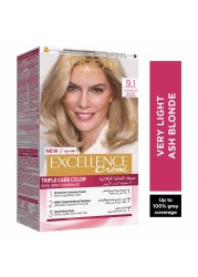 L&#39;Oreal Paris Excellence Cream Triple Care Permanent Hair Colour 9.1 Very Light Ash Blonde