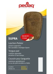 pedag Supra German Handmade Shoe Tongue Pads Soft Suede Leather and Memory Foam Shoe Padding Solves Loose Shoes Problem 1 Pair LargeXLarge Size