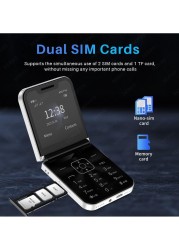 Hope 2.4&quot; Foldable Mobile Phone &ndash; Auto FM Radio, Call Record, Speed Dial, Magic Voice, Dual SIM GSM Unlocked Cellphone &ndash; Compact Backup Phone