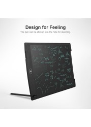 Generic-8.5 Inch LCD Drawing Tablet Portable Digital Pad Writing Notepad Electronic Graphic Board Notes Reminder Font Bold with Stylus Pen(White)