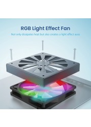 Remson Adjustable Cooling Laptop Stand with RGB Fan, Aluminum Alloy Laptop Holder Compatible for MacBook 12/13, MacBook Pro 13/15, MacBook Air 13, Lenovo, HP, Dell, Samsung and Laptops from 13&quot; - 17&quot;&hellip;