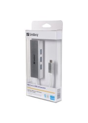 ساندبرغ محول USB-C إلى USB 3.0 - أبيض