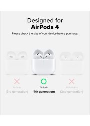 Ringke - AirPods 4 Case , Air Series Lightweight Flexible Anti-Scratch Perfect Fit TPU Cover for Women- Glittler Clear
