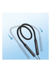 أنكر ساوندكور R500 سماعة أذن حول الرقبة بتقنية البلوتوث داخل الأذن والشحن السريع، أسود
